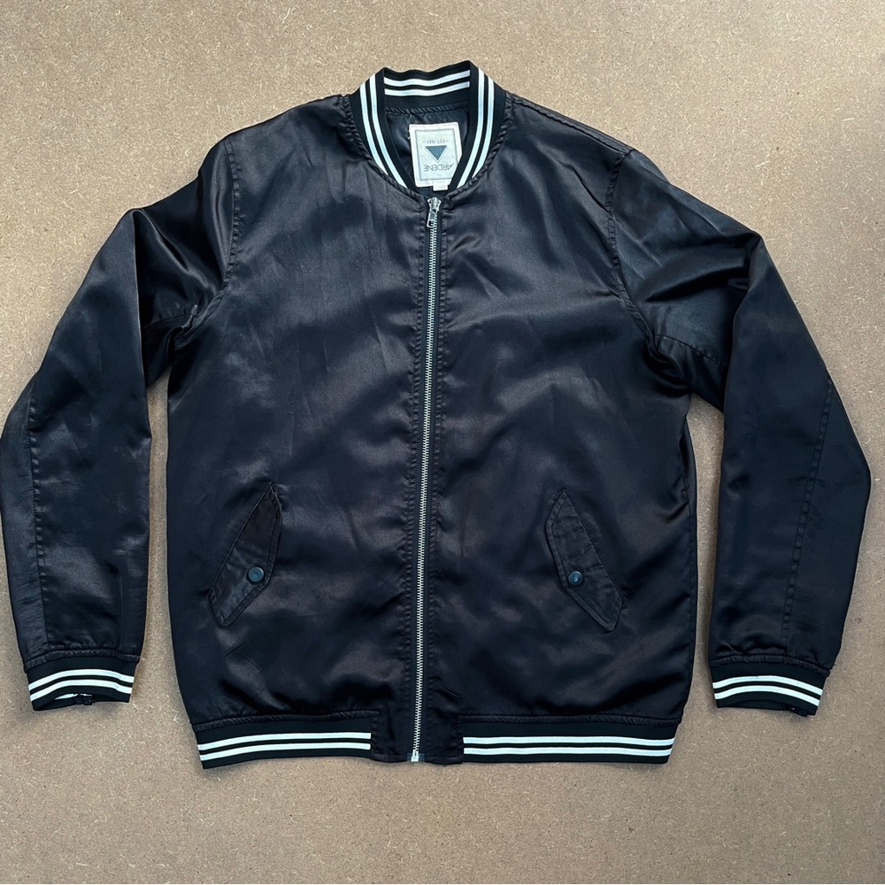 Women’s Ardene Satin Bomber Jacket